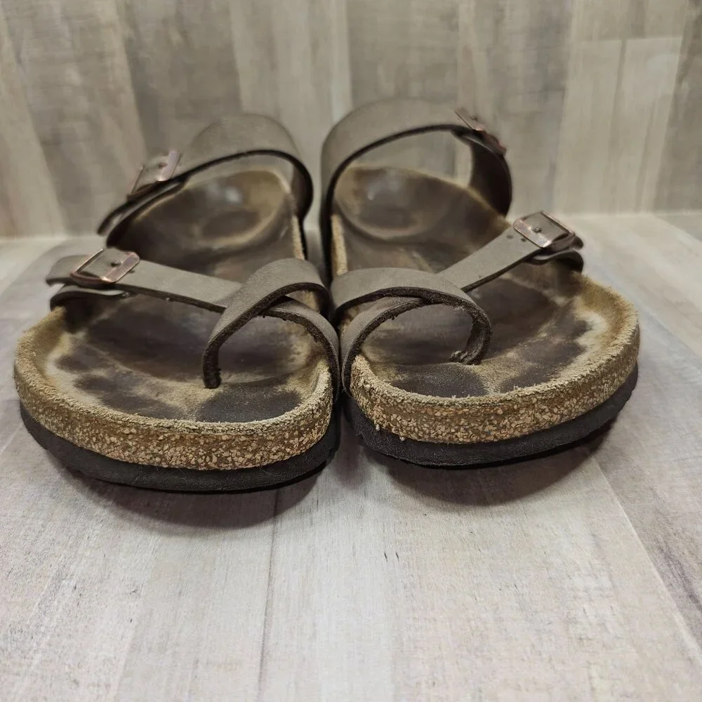 Birkenstock Woman's Size 40 Mayari Sandals Two Adjustable Straps *READ* - Picture 2 of 13